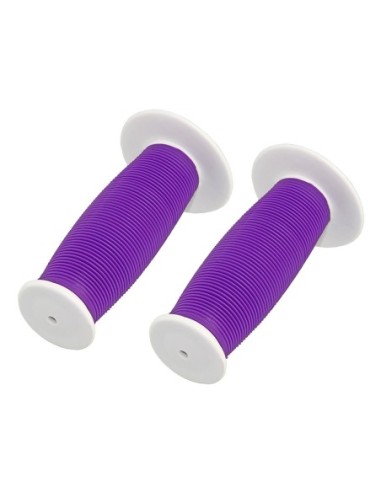 Mushroom Grips 7/8 long 115mm White/Purple.